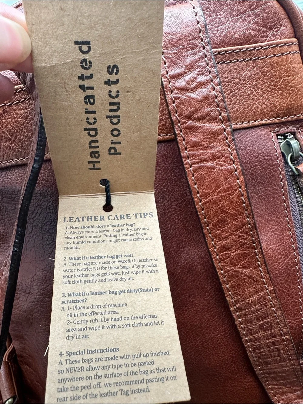 Aaron‎ leather goods mini backpack NWT